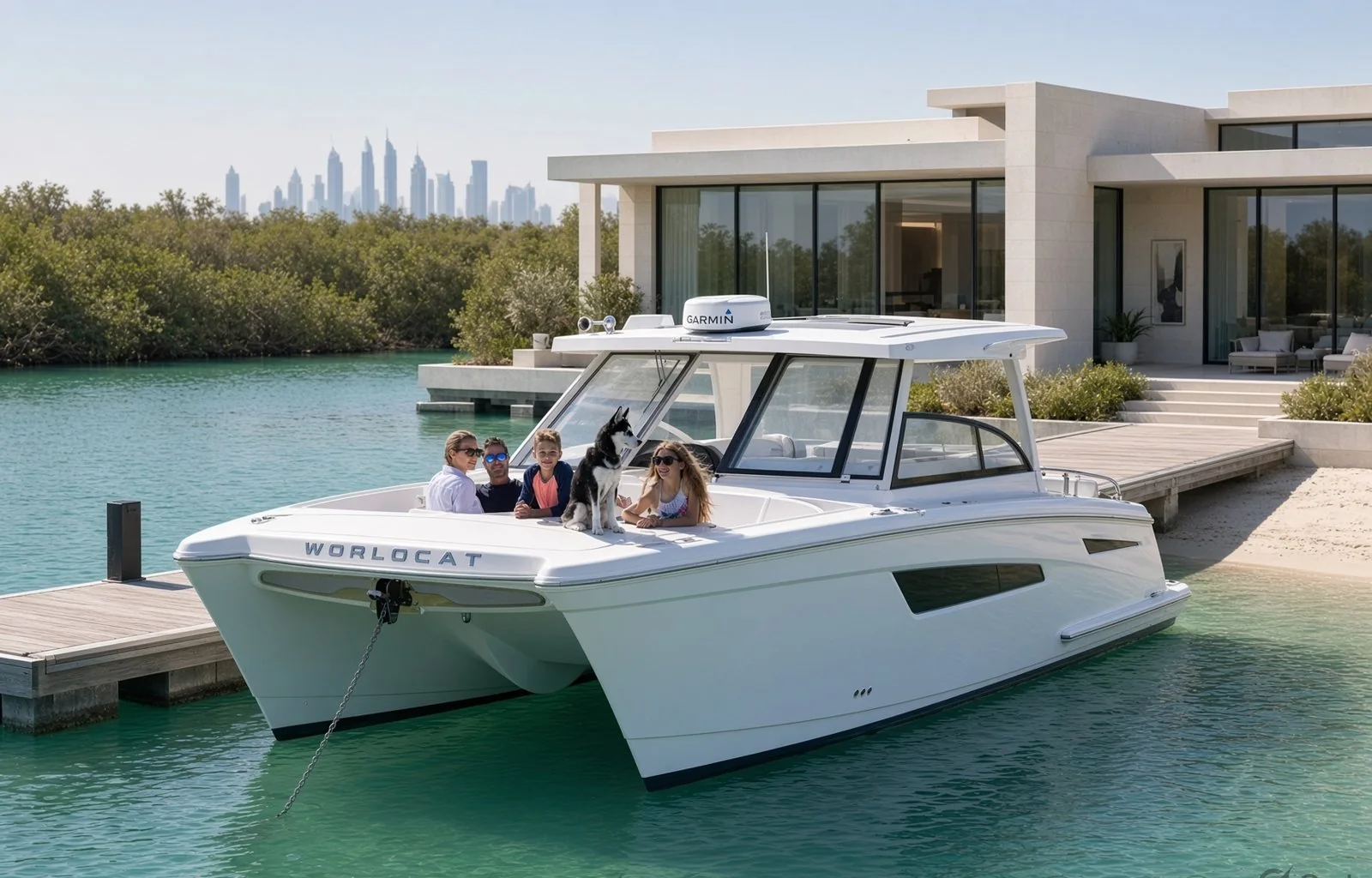 World Cat specified with a waterfront villa for UAE developers